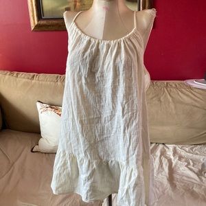 Xhileration size 12-14 cream color bathing suit cover up dress new with tags